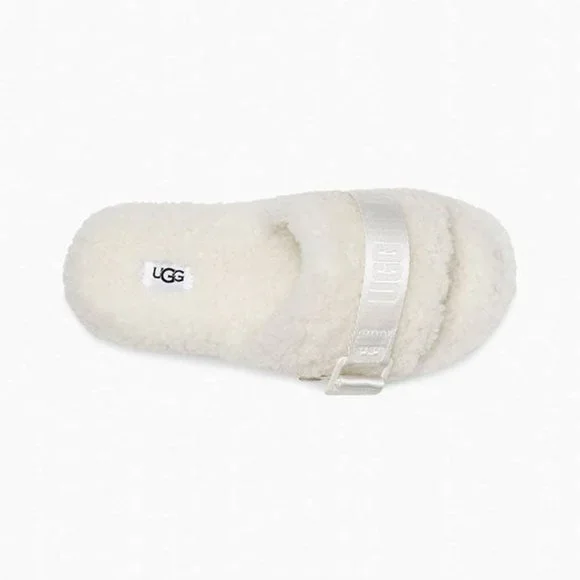 UGG Fluffita Womens Sheepskin Slipper Slides White UGG 1113475 NEW Multi Sz - Picture 6 of 7